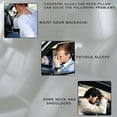 thumbnail image 4 of CoolKo Car Headrest Neck Pillow Support Memory Foam Ergonomic Design Accessory for Driving Seat Fatigue Relief Compatible with Tesla Model S X 3 Y & Cybertruck - 1 Piece, 4 of 9