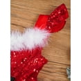 thumbnail image 5 of Alvivi Baby Girls Christmas Dress Sequined Santa Claus Princess Tutu with Hat, 5 of 7