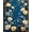 Blue, Pattern 3, variant on ODIKA 4'x6' Machine Washable Non-Slip Area Rug, Floral Relief with Sage Green and Bronze Details High Traffic Rug, Beige, 88808