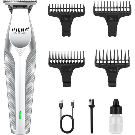 Hair Trimmer for Men, Zero Gapped Cordless Hair Clippers with Precision Blade, Rechargeable Barber Clipper with USB-C Charging