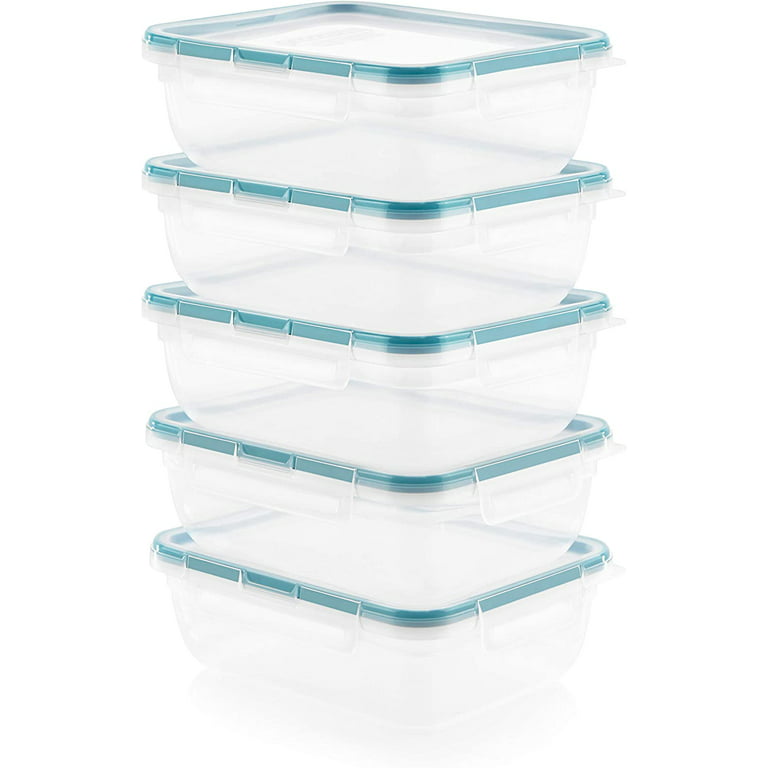 Snapware 3-Cup Capacity Total Solution Rectangular Plastic Meal Prep Food Storage Set - 10 ct