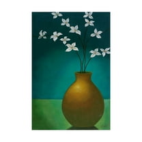 Trademark Fine Art 'Small Floral Vase 3' Canvas Art by Pablo Esteban