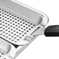 thumbnail image 2 of Ensemble de Paniers de Grill - Plateau de Grill avec Panier de Grill 3 Pcs et Poignée Universelle, Acier Inoxydable Robuste, Lavable au Lave-Vaisselle, Rouille, 2 of 9