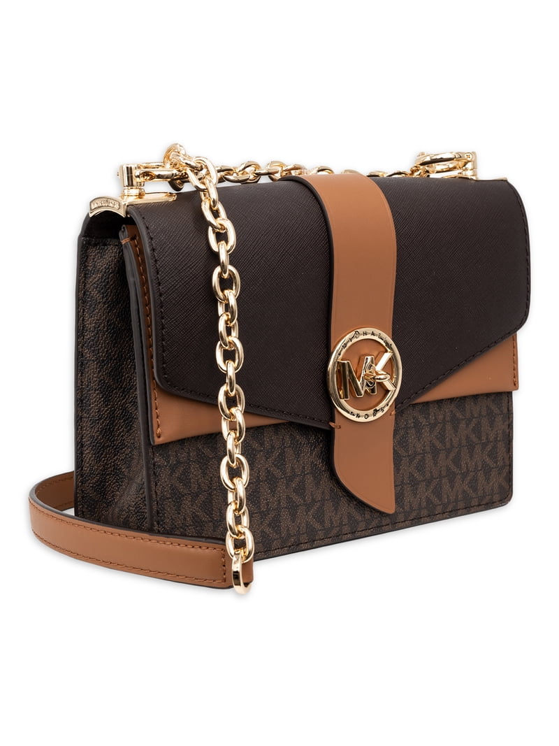 Michael Kors Women's Greenwich Small Color-Block Logo and Saffiano