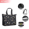 thumbnail image 2 of Dark Blue Sun Moon Cloud Star Pattern Travel Tote Bags for Women Carry On,Large Weekender Bags for Women Travel,Multi Functional Duffle Bag for Work,Shopping,Sports, 2 of 5