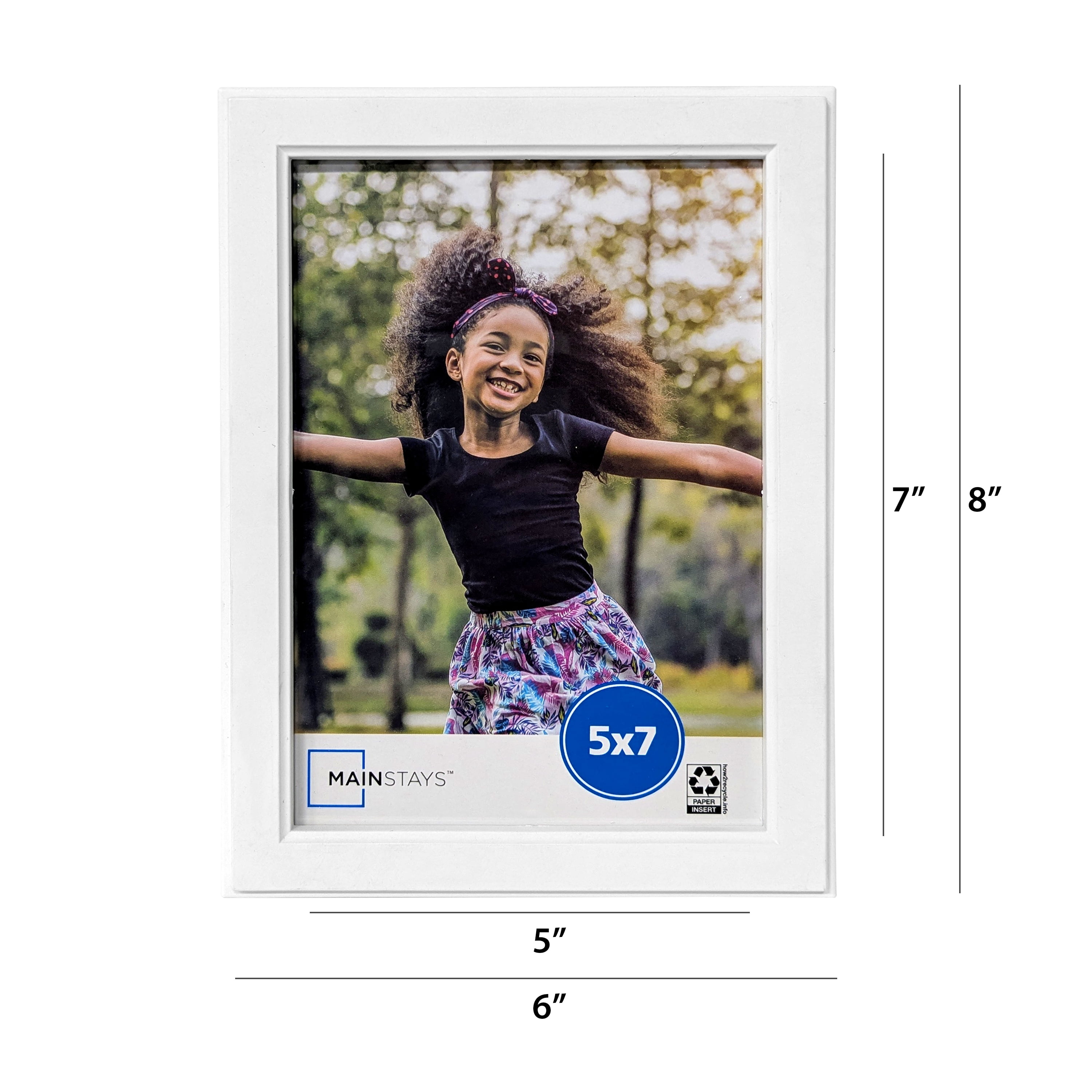 Mainstays 5" x 7" Step White Photo Frame - 12 PC Set