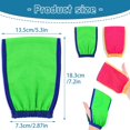 thumbnail image 3 of HAHDAXIA 6 Pcs Exfoliating Washcloth, Korean Exfoliating Mitt, Colorful Korean Exfoliating Cloth for Removing Dry, Large Size Exfoliating Body Scrubber (Style 2), 3 of 7