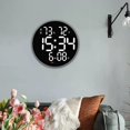 thumbnail image 4 of Reloj de pared digital Colco Pantalla de temperatura y humedad 10 pulgadas blanco, 4 of 8