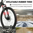 thumbnail image 2 of 26 Inch Mountain Bike 21 Speed for Adults & Teens, High Carbon Steel Frame, Front Suspension, Dual Mechanical Disc Brakes, 26x2.125 Tires, Unisex Trail & City Bicycle, 2 of 10