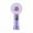 Purple, variant on WKSCLPAI Mini Hand Held Fans,Rechargeable Portable Handheld Fan,Fashion Transparent Crystal Small Fan,Low Energy Consumption,High Battery Life,Purple