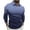 Dark Blue, variant on LIaqionyy Big and Tall Golf Shirts Mens Casual Quarter Zip Long Sleeve Pullover Fashion Collared Shirt Work Tops