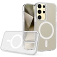 thumbnail image 4 of For Samsung Galaxy S24 Ultra Case Magnetic Charging Grip Sides Clear Back, 4 of 4