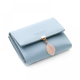 thumbnail image 1 of Cartera Mujer, Tarjetero Hoja, Cartera Triple Mujer, Bolsillo con Cremallera, Azul Claro, 1 of 3