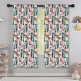 thumbnail image 5 of Butterfly and Teal Red Pattern Insulated Teens Curtains Set Of 2, Bedroom Essentials, Toddler Room Decor 42"x63", 5 of 5