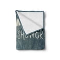 thumbnail image 2 of Funny Soft Flannel Fleece Blanket, Don't Wanna Take a Shower Lettering with Rain Drops and Sad Pug Puppy Print, Cozy Plush for Indoor and Outdoor Use, 70" x 90", Blue Grey and Ivory, by Ambesonne, 2 of 6