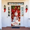 thumbnail image 2 of 2025 Christmas Door Cover - Elastic 36 x 80 Inch Festive Front Door Decoration for Holiday Parties and Home, 2 of 4