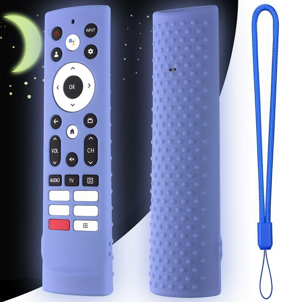 Estuche De Silicona Estuche de control remoto a prueba de golpes para Hisense Voice Remote ERF3V90H (Azul claro) Sywqhk Para estrenar