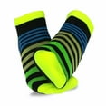 thumbnail image 6 of Fun Novelty Bunch of Socks for Women Low Cut Ankle Socks 18 Pairs (Neon Stripes, Colorful Socks), 6 of 11
