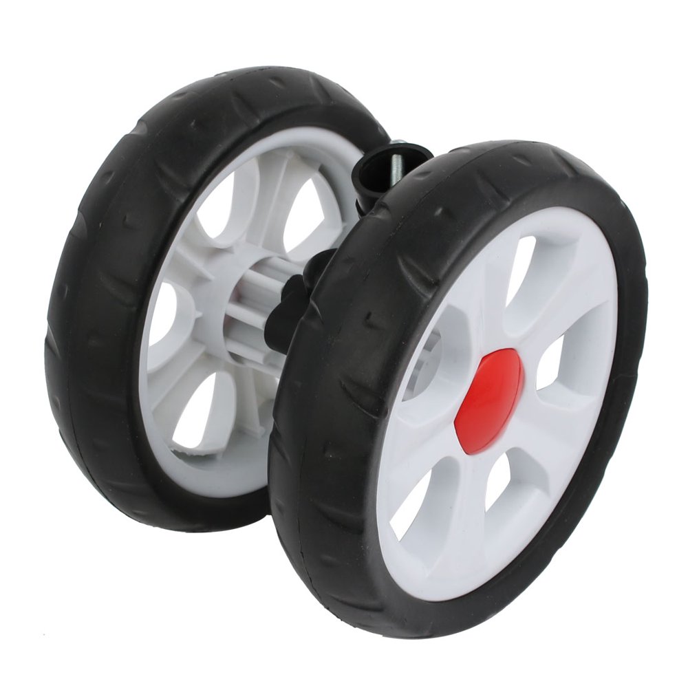 160mm Diameter Plastic Double Wheel Swivel Pulley Roller for 22mm Tube