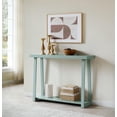 thumbnail image 2 of Kings Brand Furniture Emma Wood Console Sofa Table with Storage Shelf for Entryway, Hallway, Behind The Couch, Living Room, Foyer, Bedroom (Ice Blue, 36 inches), 2 of 4