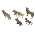 thumbnail image 1 of Figurines de Loup, 5 Pcs Figurine de Loup Jouets Modèle de Loup Fabriqué avec Soin, 1 of 7