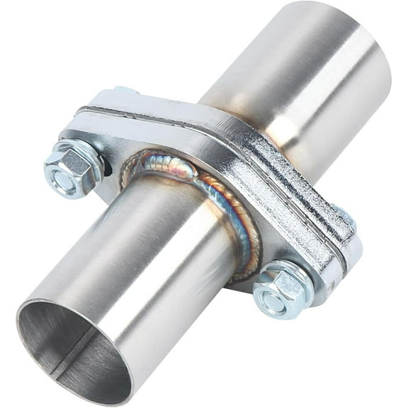 LCGP Exhaust Flange Repair Piping Kit 1.8" ID to 1.8" OD with Gasket and Bolt for Quick Fix Repair,304 Universal Stainless Steel Exhaust Flange Pipe