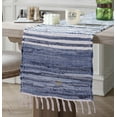 thumbnail image 3 of Handmade Cotton Chindi Tabletop Reversible & Machine Washable, Table Runner 15"x72", 3 of 4