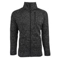 thumbnail image 1 of Burnside Mens Sweater Knit Jacket, XL, Heather Black, 1 of 1