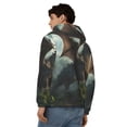 thumbnail image 4 of Uemuo Forest Stone-Colored Dragon for Men's Fashion Full-zip Hoodies & Sweatshirts with Kangaroo Pocket, Zip-up Hooded Sweatshirt, Moisture Wicking & Breathable-Large, 4 of 5
