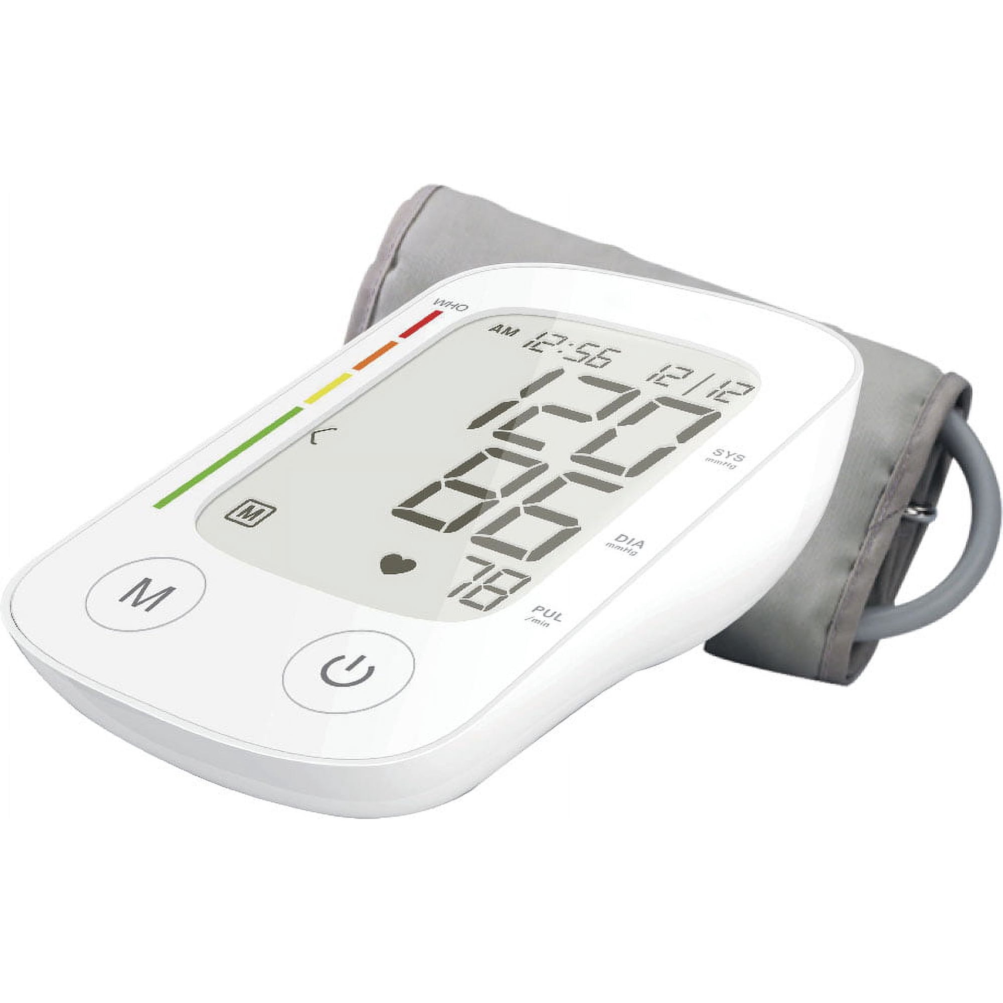 NatureSpirit English and Spanish Talking Up Arm Blood Pressure Monitor with Extra large Cuff