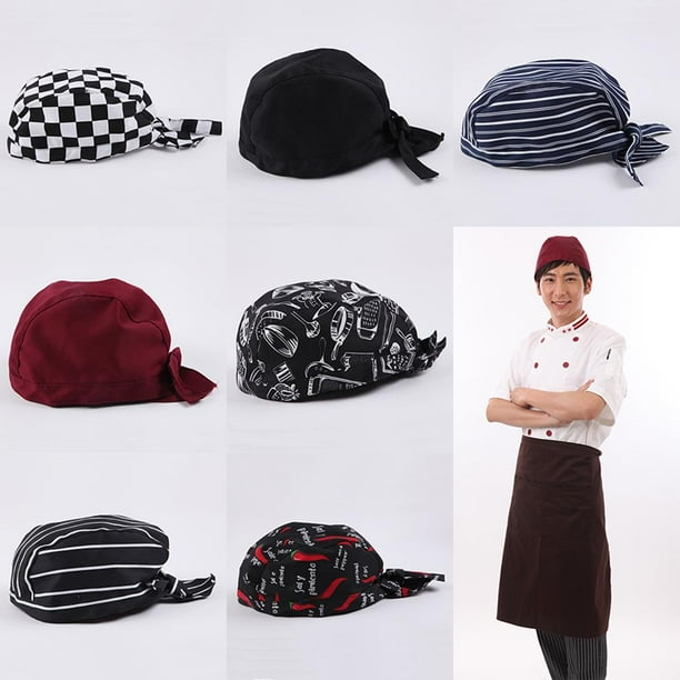 2 * Bandanas Para utilizar En Motocicletas, Bandana Resistente Con Borde Cosido ( Dobladillo) Que El Desplazamiento Y Facilita El Yotijar Gorra de chef con lazo en la espalda