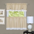 thumbnail image 1 of Set de Rang et de Cantonnière Darcy 58x24/58x14 - Beige/blanc, 1 of 3