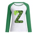 thumbnail image 4 of Camiseta de manga larga con estampado de San Patricio y cuello redondo para mujer Pompotops FGAJ864, 4 of 4