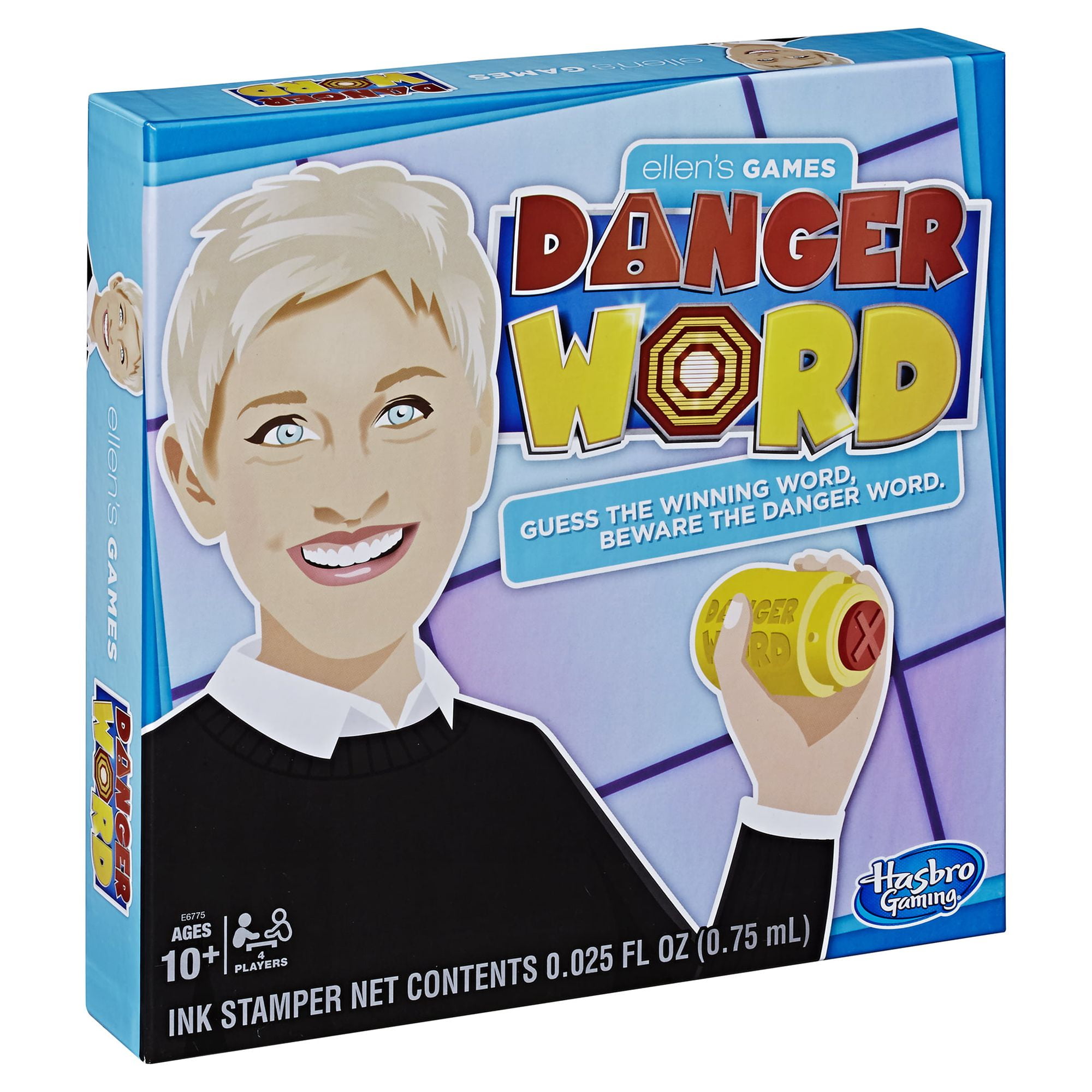 Hasbro Ellen's Games Danger Word Game Ellen Degeneres Game for 4 Players