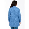 thumbnail image 2 of Roaman's Women's Plus Size Kate Long-Sleeve Crisp Cotton-Blend Button-Front Tunic, 2 of 6