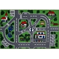 thumbnail image 1 of Fun Rugs Rectangle Multi-Colored Streets Nylon Kids Rug, 1 of 2