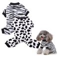thumbnail image 1 of s 2 piezas de pijamas mixtos para el hogar para mascotas, ropa de invierno cálida para perros de cuatro patas, ropa de invierno de felpa, 1 of 5