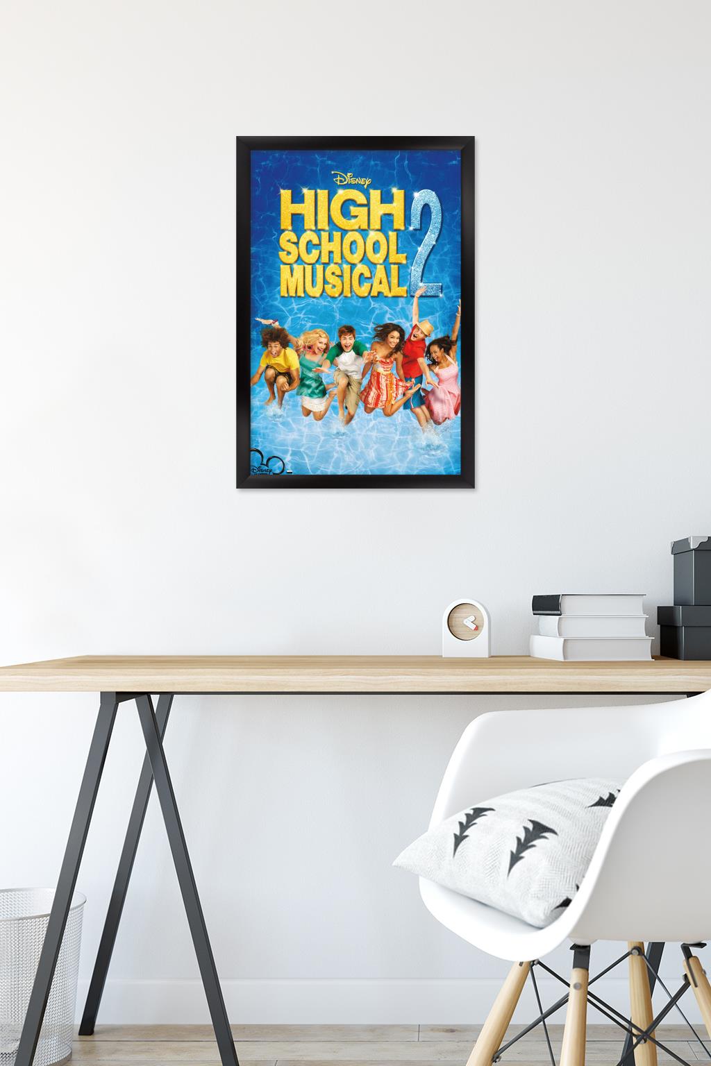 High School Musical 2 - One Sheet Wall Poster, 14.725" x 22.375" Framed