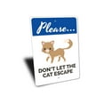 thumbnail image 3 of Cat Warning Novelty Decor, Metal Wall Sign - 10x14 Inches, 3 of 4