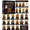Advent Calendar + Black LED Light Frame A6, variant on Highland Cow Summer Vacation Halloween Blind Box Advent Calendar, 24 Days Surprise Pack Mini Figurine Set