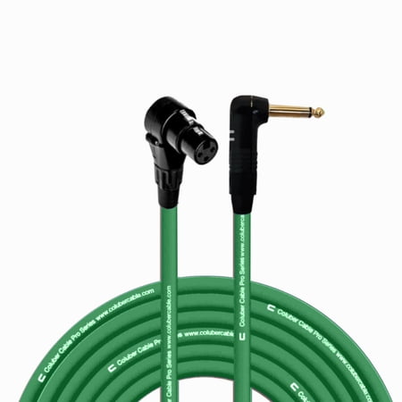 Coluber Cable Right Angle XLR Female to Right Angle 1/4" TS 3-Pin Connector