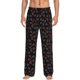 thumbnail image 1 of Fotbe Love Valentine's skull Pantalones de Pijama para Hombre, Pantalones de Dormir, Pantalones de Casa con Cintura Ajustable y Bolsillos-3X-Large, 1 of 6