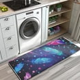 thumbnail image 3 of Neon Feather with Dots Pattern Kitchen Rug Mat,Kitchen Runner Rugs Non Skid Washable,Decorative Kitchen Floor Mats for Kitchen,Sink,Laundry,17"x47.2", 3 of 7