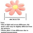 thumbnail image 5 of Almohada de flores de 15,7 pulgadas, cojín en forma de flor de Margarita de felpa, decoración del hogar, 5 of 5