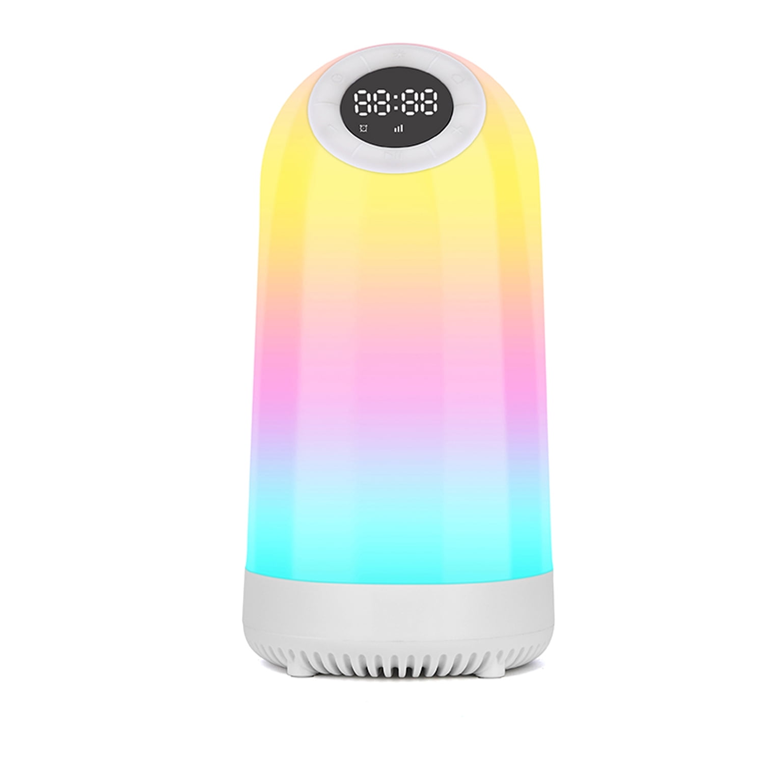 Night Light Bluetooth Speaker Lamp, Touch Control Bedside Lamp with Alarm Clock Timer, Unbranded