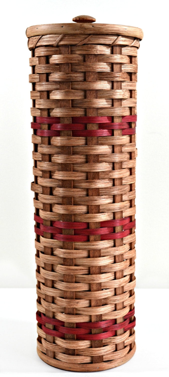 and Flowers Oak Basket  for Fruit Hand Made to a High Quality. Rustic 