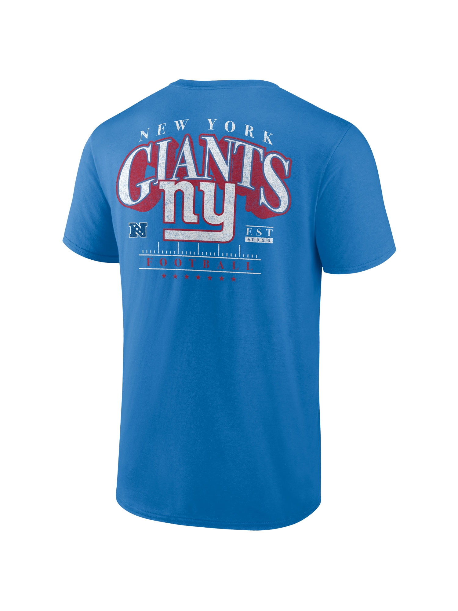 NFL New York Giants Men's Cotton Faded Royal Short Sleeve T-Shirt
