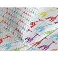 thumbnail image 4 of Ambesonne Giraffe Quilted Bedspread Set 3 Pcs, Abstract Bodies Dots, King Size, Multicolor, 4 of 5