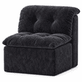 thumbnail image 7 of MEIGUGAO Armless Chenille Bean Bag Chair, 31.5-Inch,Black, 7 of 7