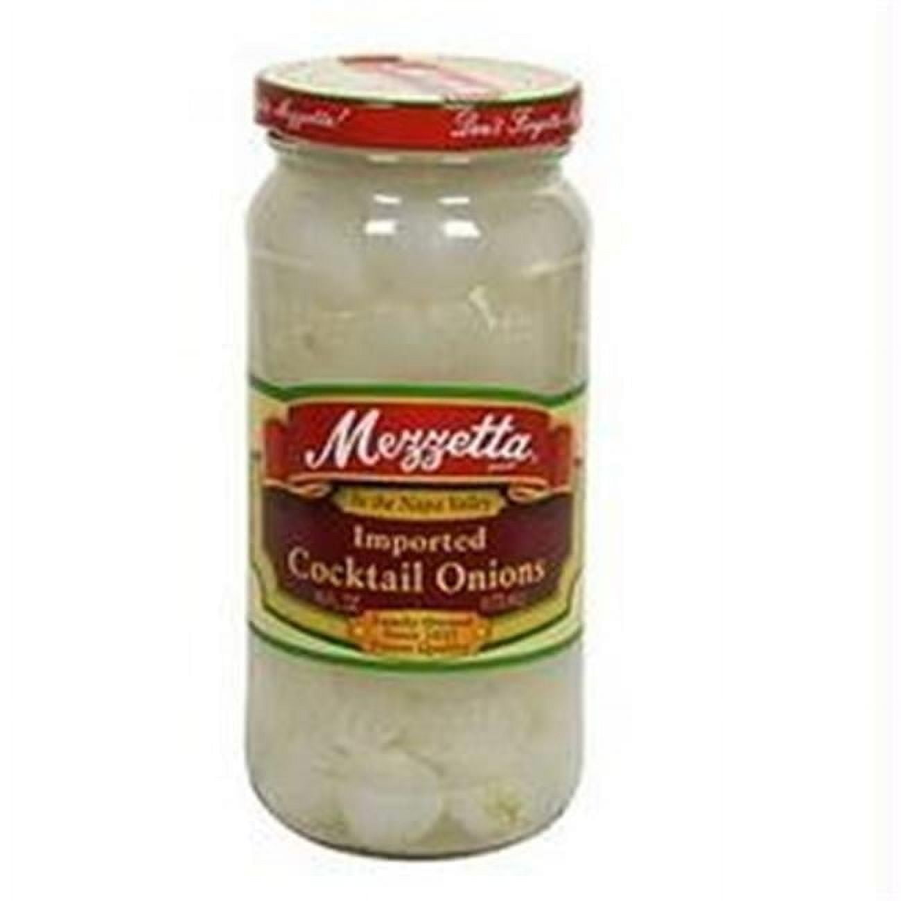 (4 pack) Mezzetta Cocktail Onions, 16 fl oz Jar